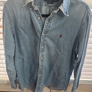 Vintage Ralph Lauren denim men’s shirt. Size M